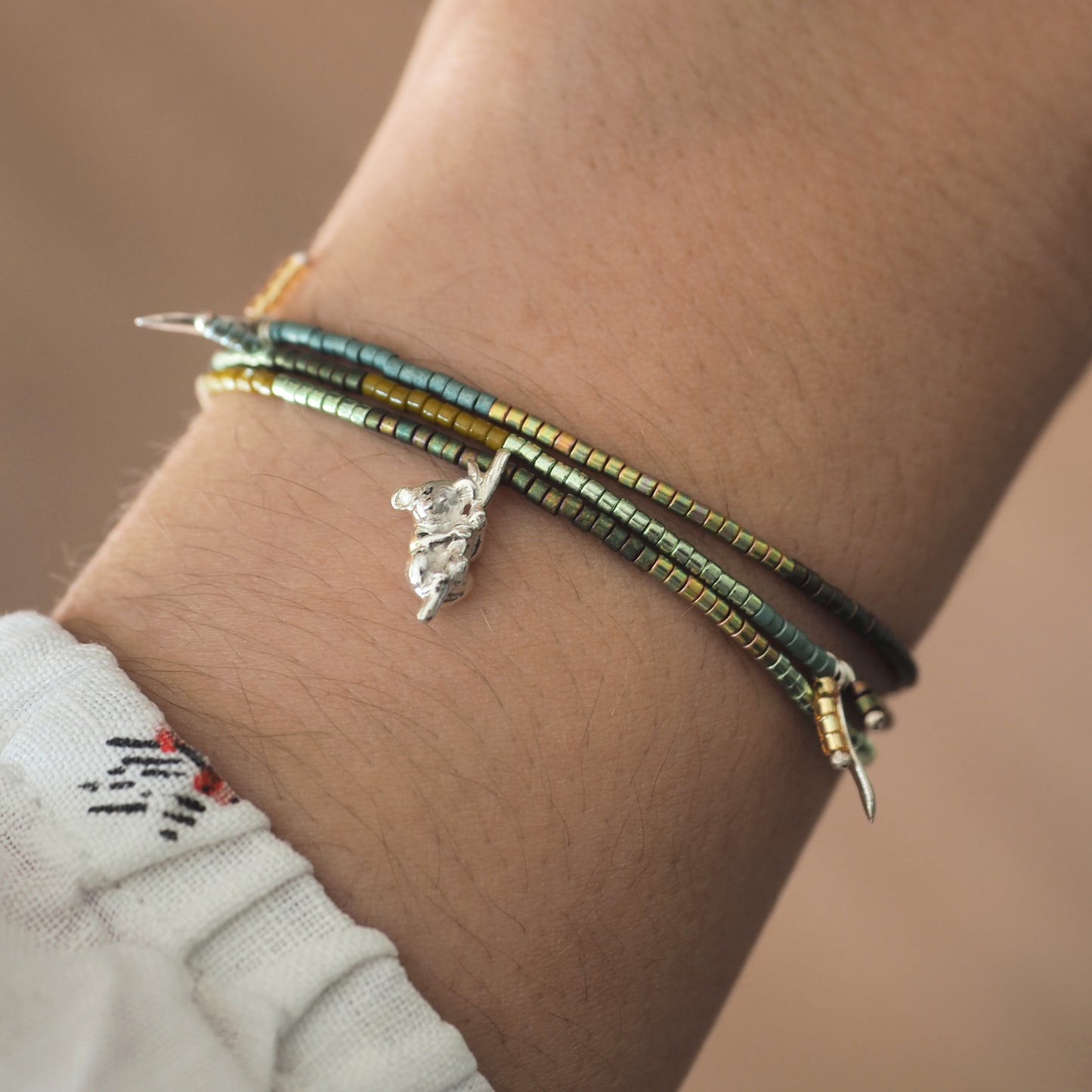 Colours of The Eucalyptus Tree Charm Bracelet