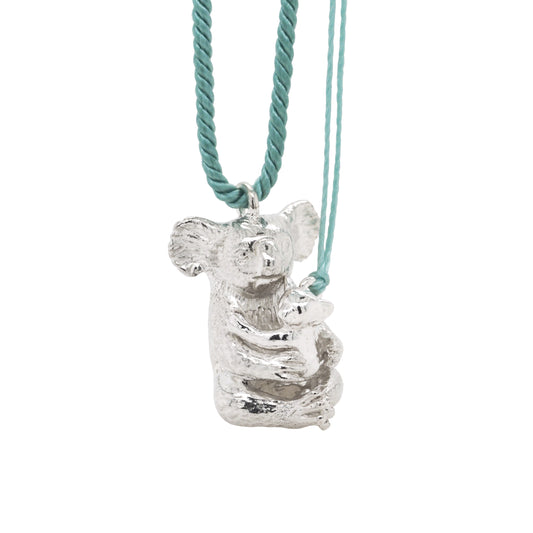 Mama Koala and Joey Sterling Silver Set