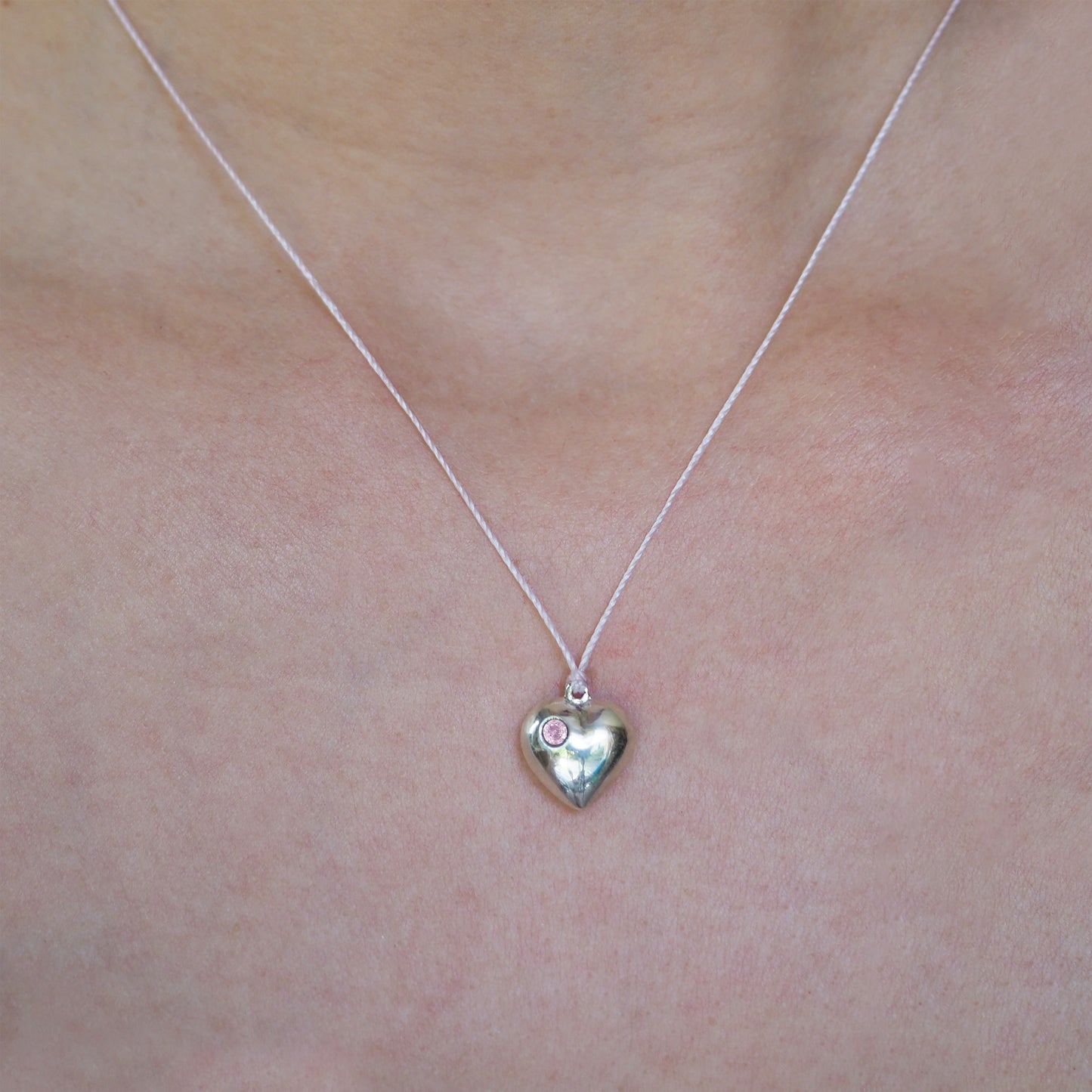 Sapphire Heart Necklace