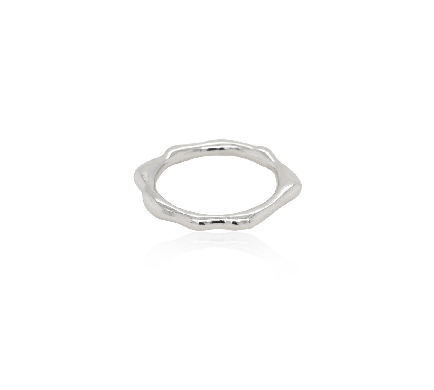 Sterling Silver Splash Ring