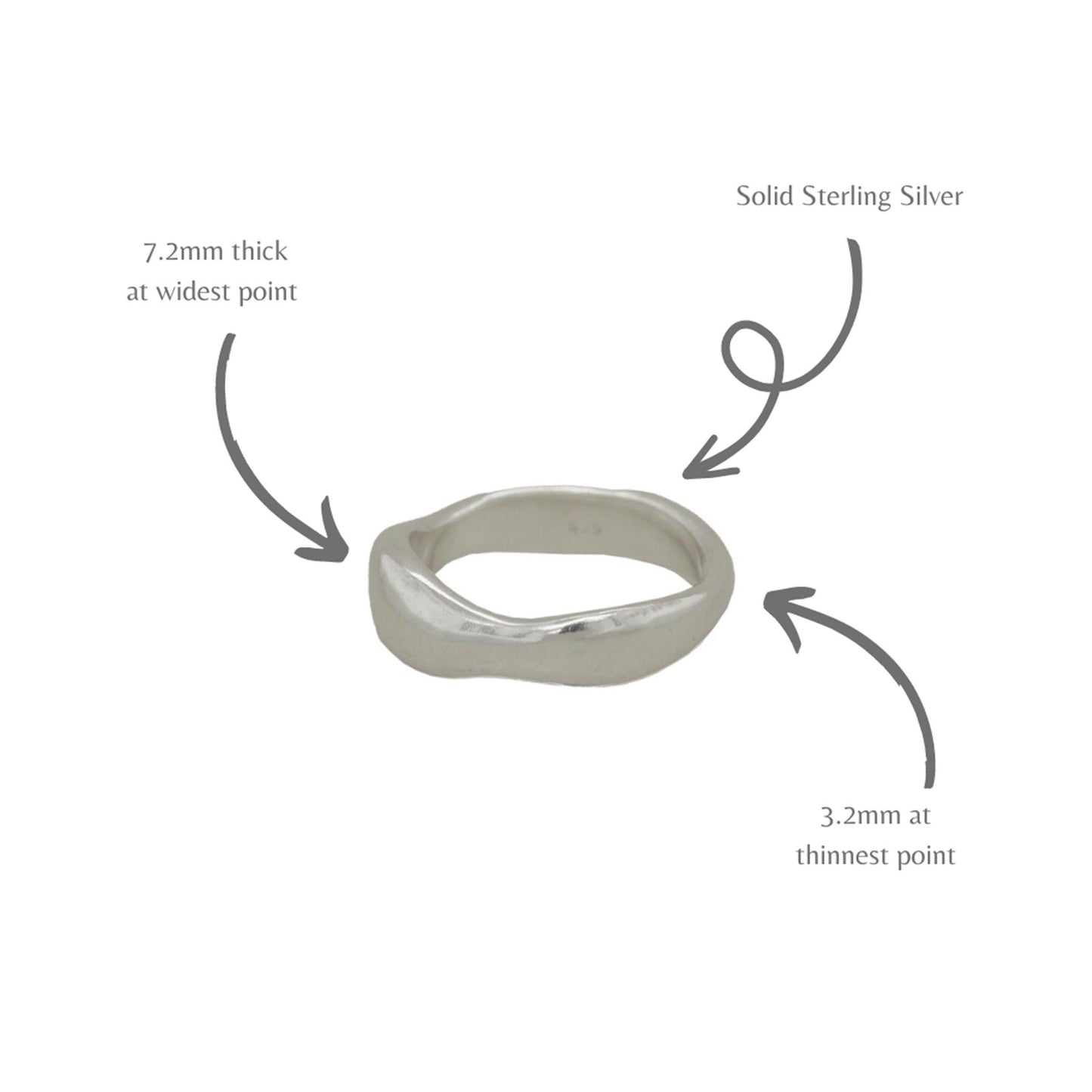 Chunky Driftwood Stacking Ring - Maxine Noosa