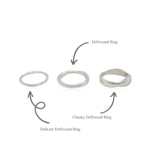 Chunky Driftwood Stacking Ring - Maxine Noosa