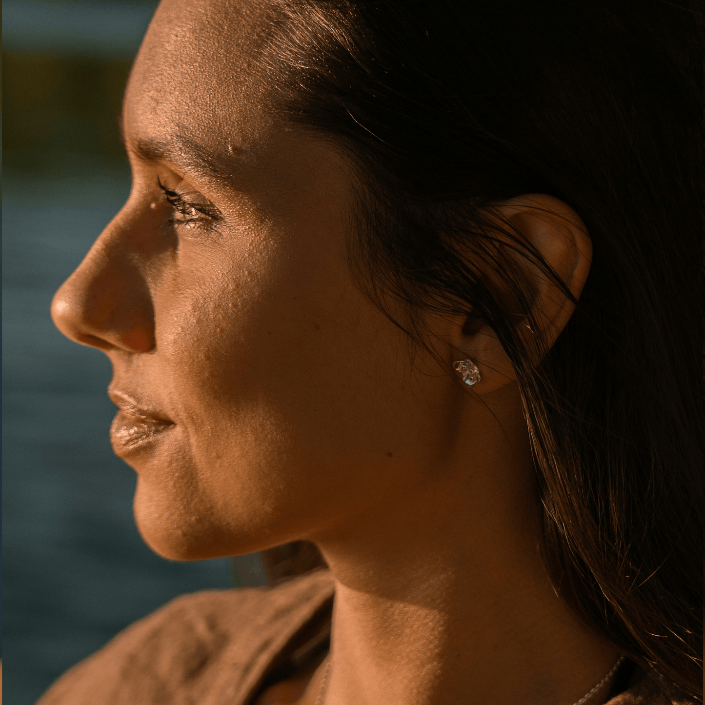Dainty Grey Mangrove Flower Earrings - Maxine Noosa