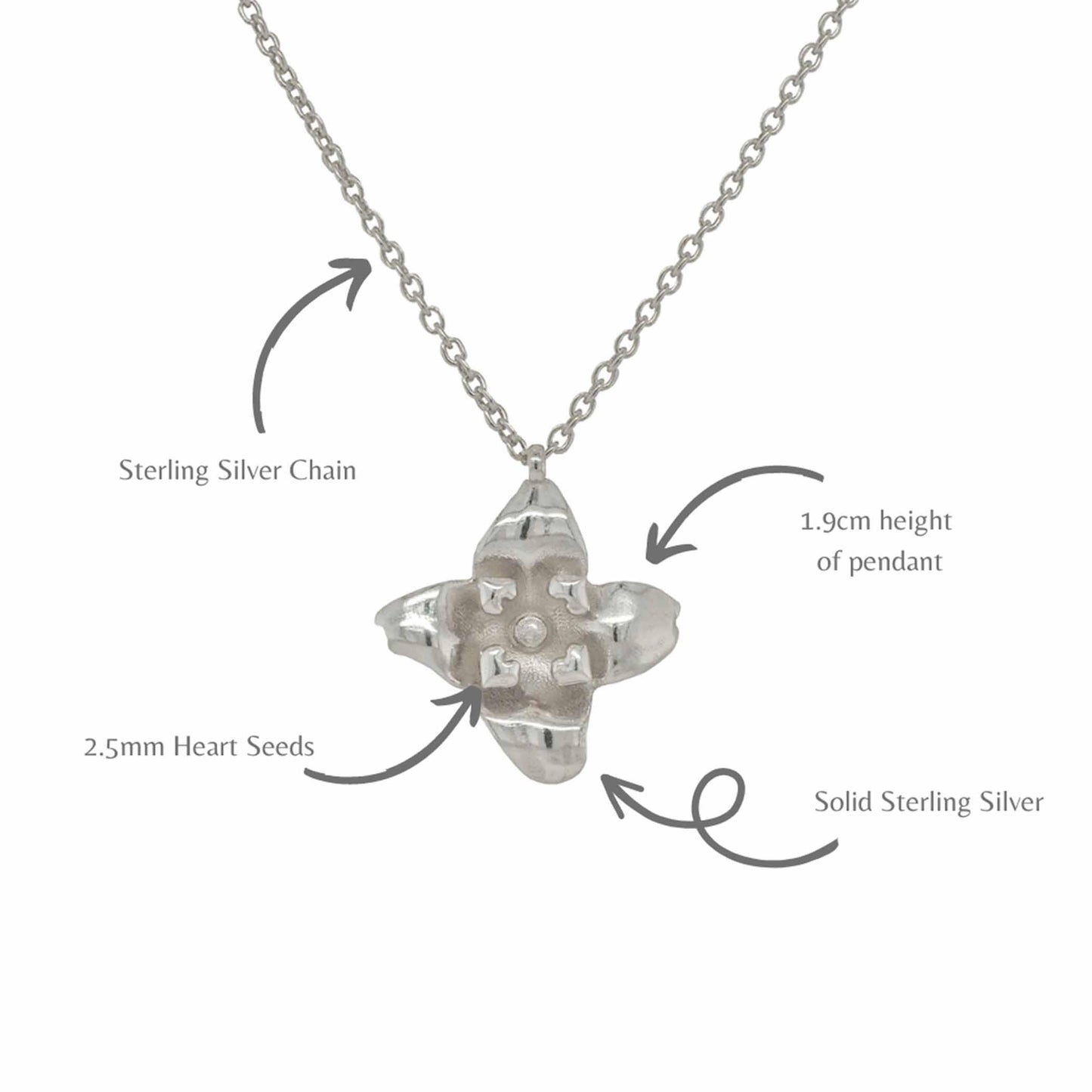 Grey Mangrove Flower Pendant - Maxine Noosa