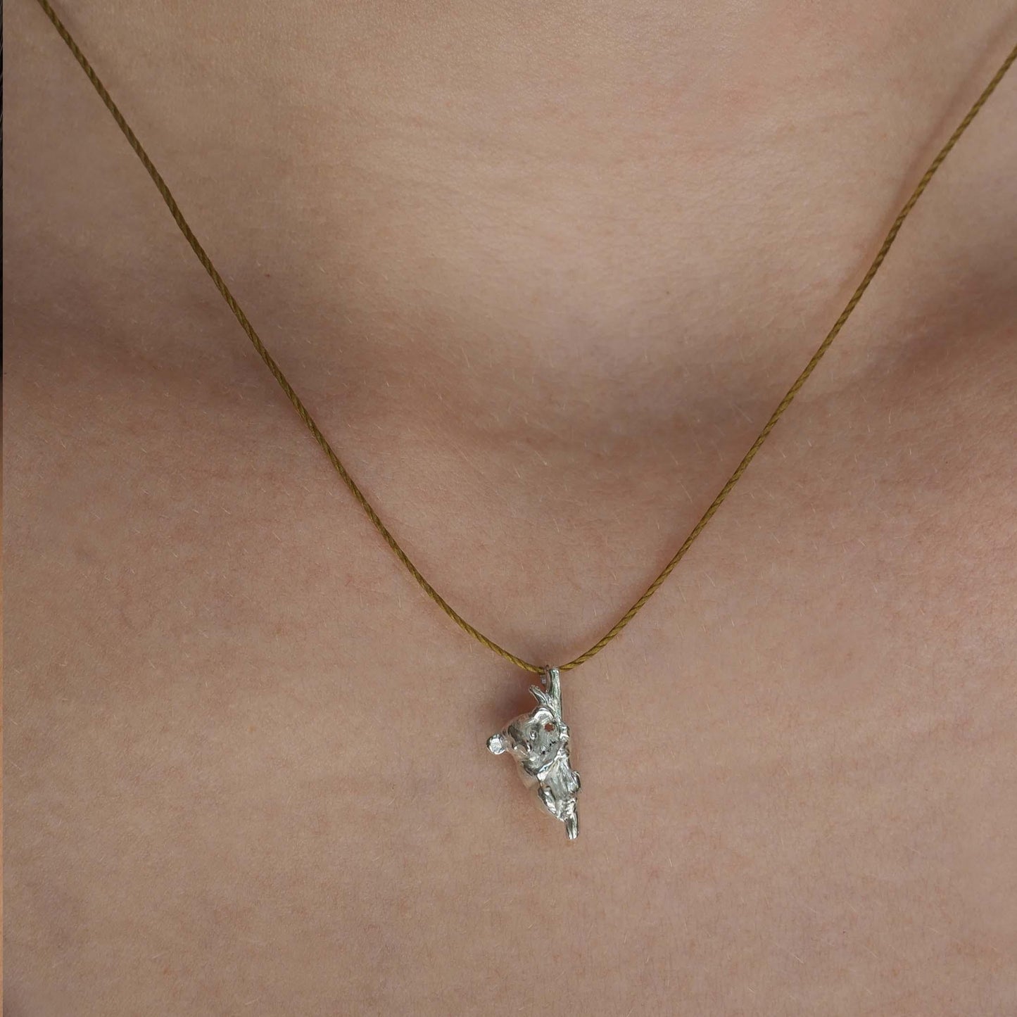 Tiny Koala Pendant on chord - Maxine Noosa