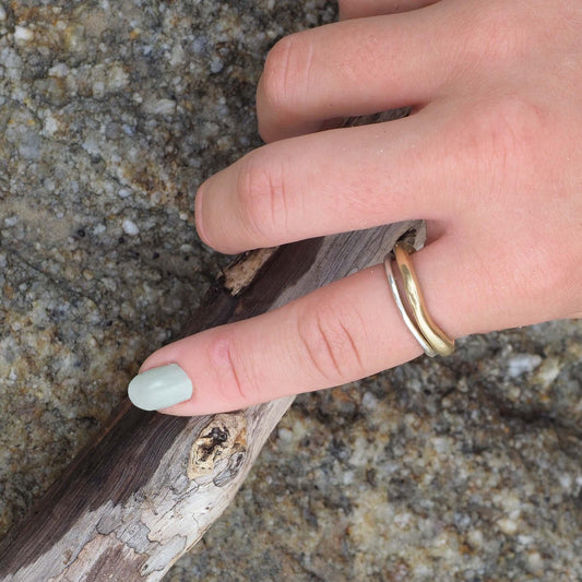 Yellow Gold Driftwood Ring - Maxine Noosa