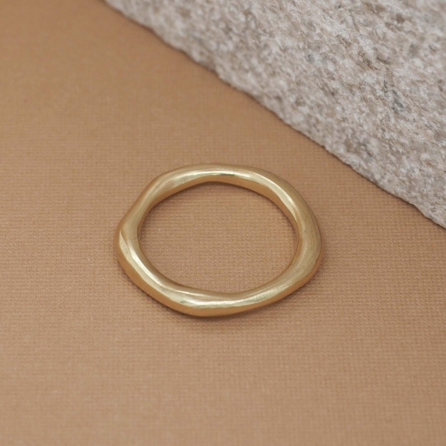 Yellow Gold Driftwood Ring - Maxine Noosa