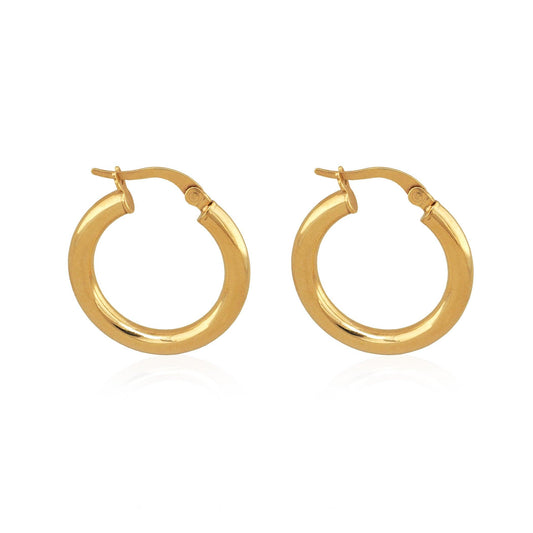 9ct Yellow Gold Hoop Earrings - Maxine Noosa