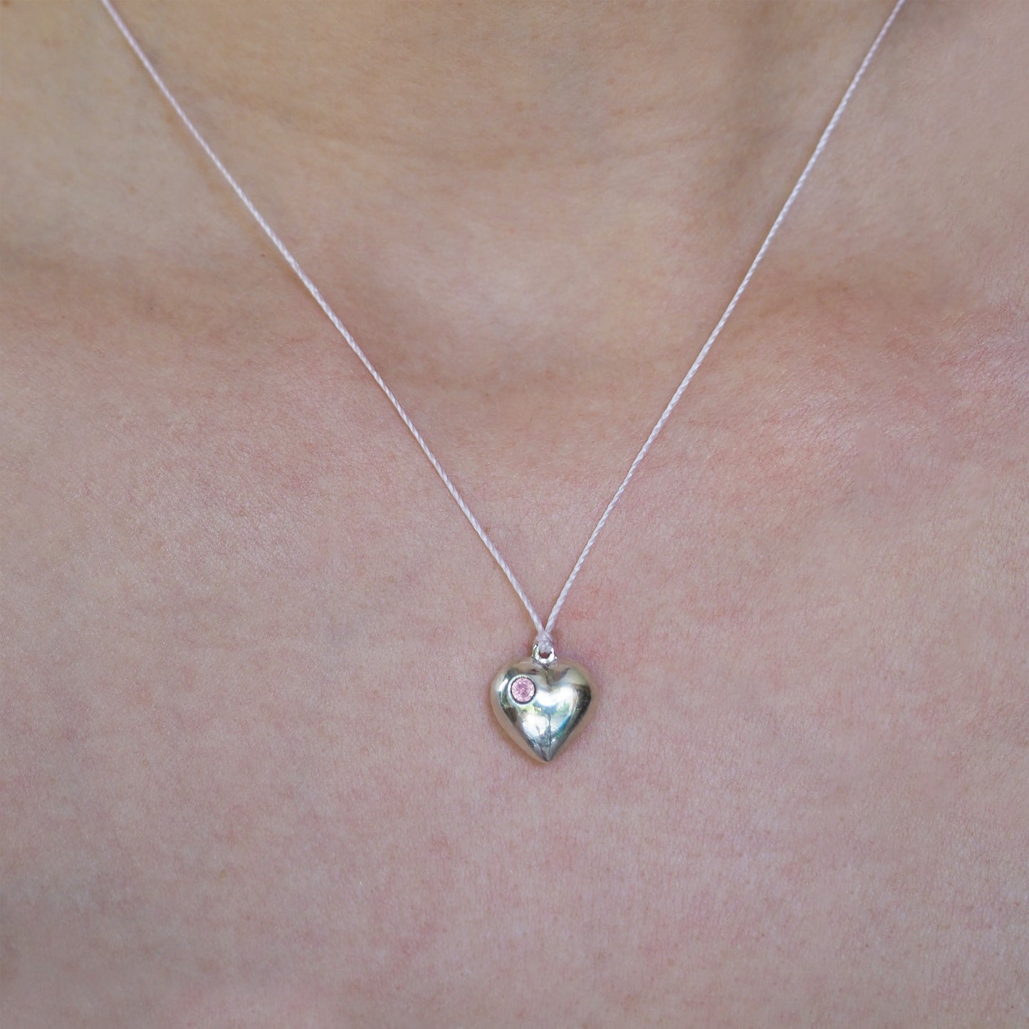 Sapphire Heart Necklace
