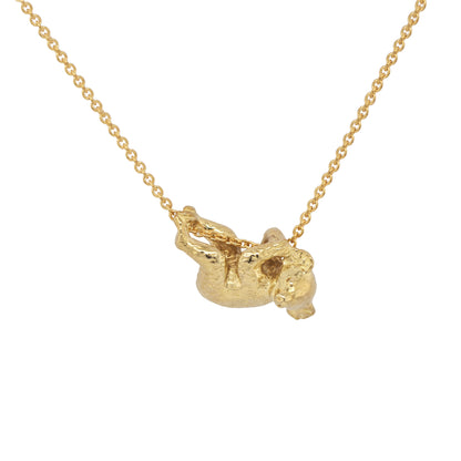 Solid 9ct Yellow Gold Koala Necklace