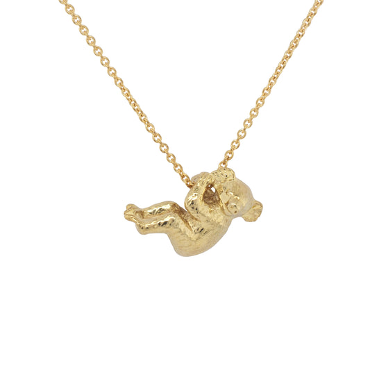 Solid 9ct Yellow Gold Koala Necklace