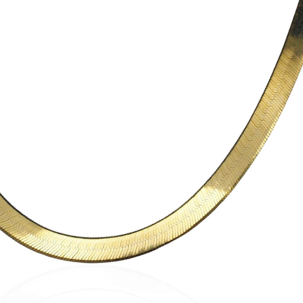 9ct Yellow Solid Gold Herringbone Chain