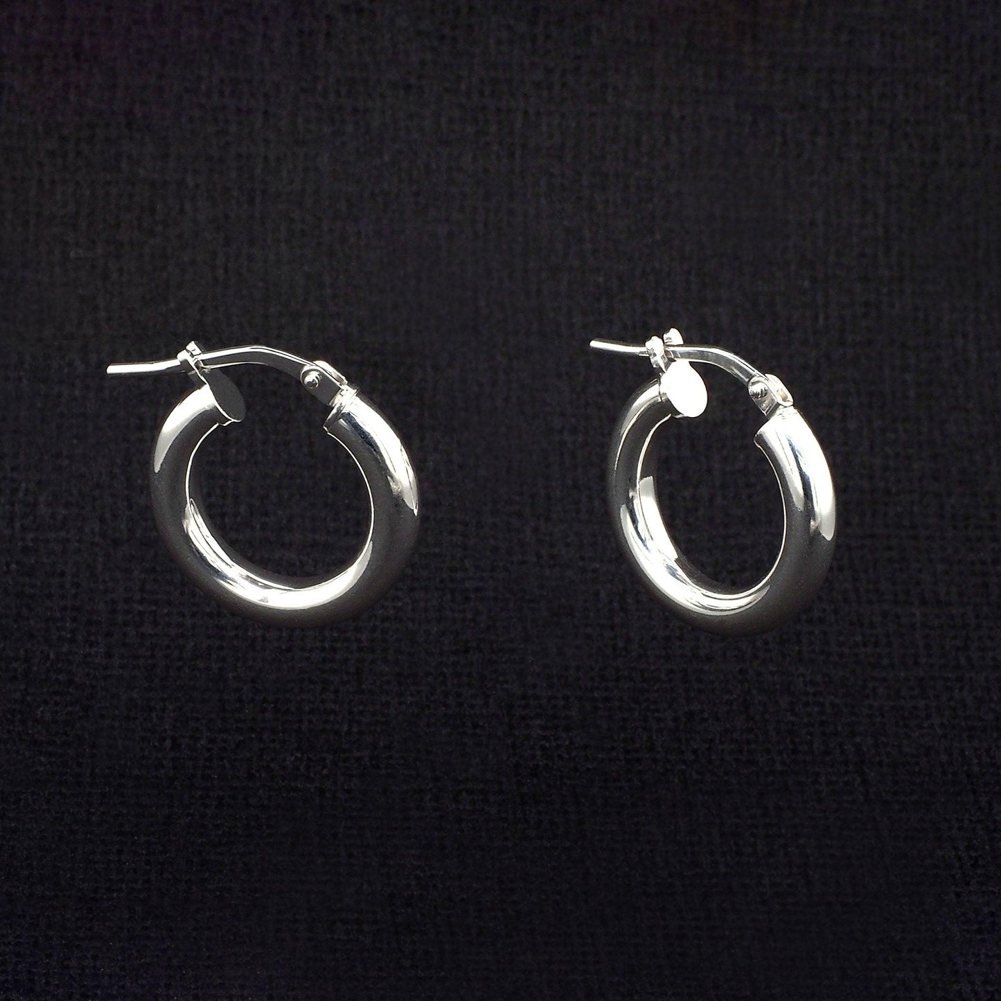 Silver Hoop Earrings - Maxine Noosa